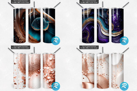 Glitter Marble Splashes Bundle Sublimation Regulrcrative 