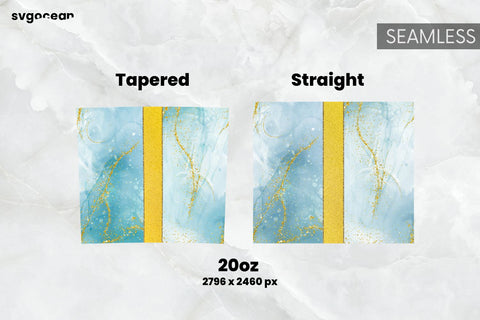 Glitter Marble Tumbler | PNG Bundle | Tumbler 20oz Sublimation SvgOcean 