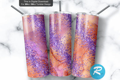 Glitter MilkyWay 20 oz / 30 oz Tumbler PNG Sublimation Regulrcrative 