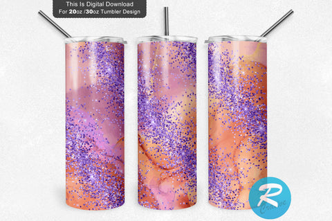 Glitter MilkyWay 20 oz / 30 oz Tumbler PNG Sublimation Regulrcrative 