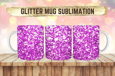 Glitter Mug Design | PNG Bundle | Mug Wrap Sublimation SvgOcean 
