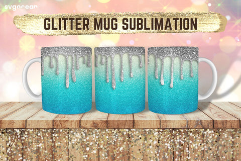 Glitter Mug Sublimation | PNG Bundle | Mug Wrap Sublimation SvgOcean 