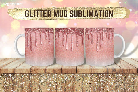 Glitter Mug Sublimation | PNG Bundle | Mug Wrap Sublimation SvgOcean 