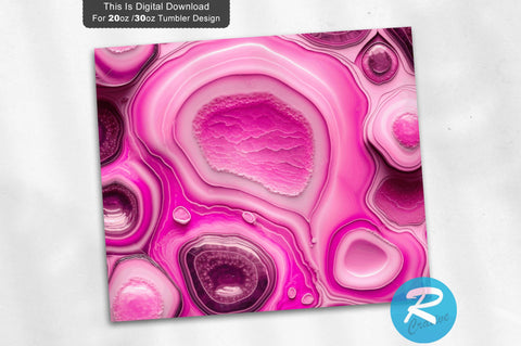 Glitter Pink Agate 20 oz / 30 oz Tumbler PNG Sublimation Regulrcrative 