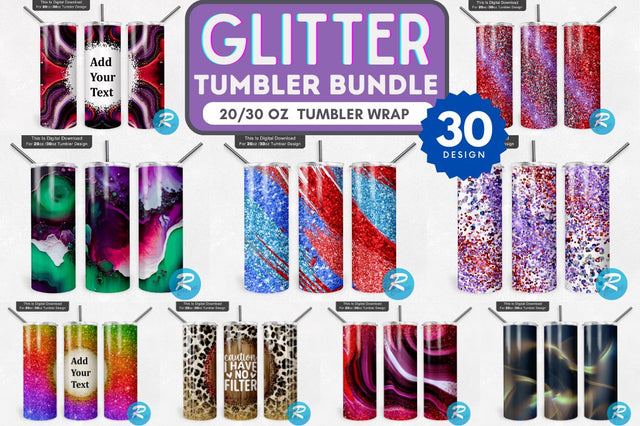 Glitter Png Tumbler Bundle Sublimation Regulrcrative 