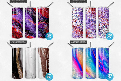 Glitter Png Tumbler Bundle Sublimation Regulrcrative 