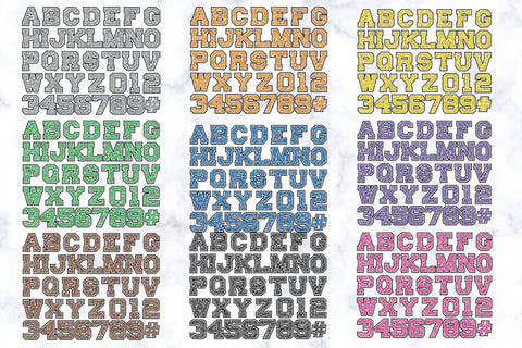 Glitter Sports Letters PNG Sublimation Crafty Mama Studios 