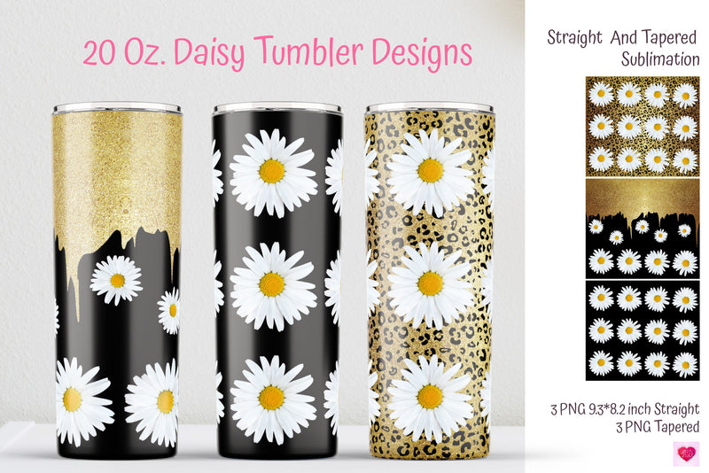 Glitter Sublimation Tumbler. Summer Flower Tumbler Wrap Sublimation Kseniia designer 