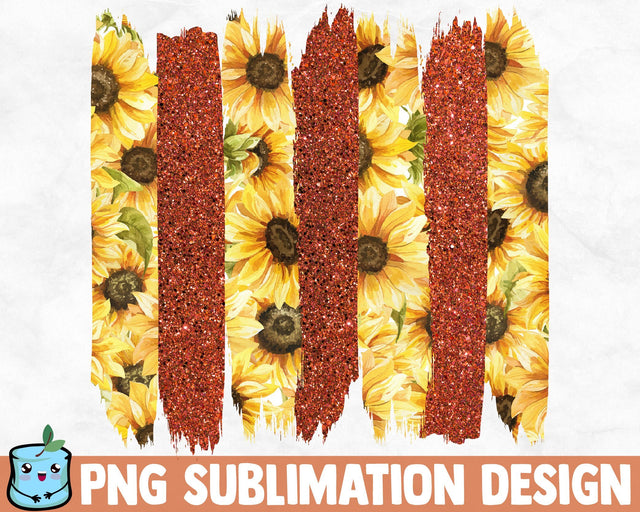 Glitter Sunflower Brush Strokes SVG MintyMarshmallows 