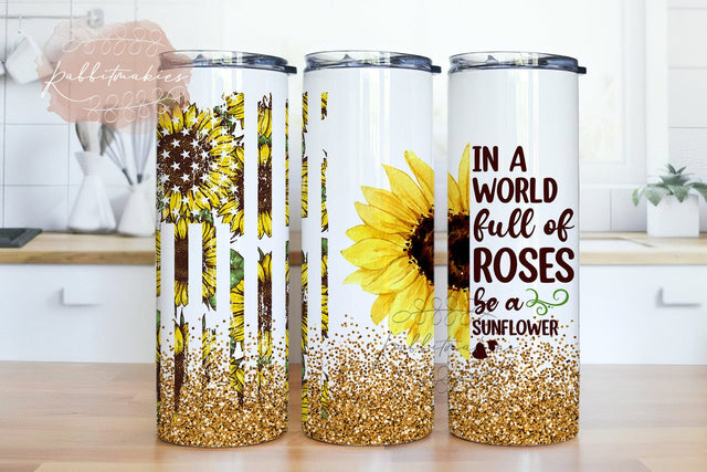 Glitter sunflower skinny tumbler 20oz , Instant download, Sunflower tumbler sublimation, Sunflower clipart, Sunflower png Sublimation Rabbitmakies 