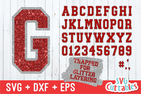 Glitter Trapped Outlined Sport Alphabet Font Svg Cuttables 