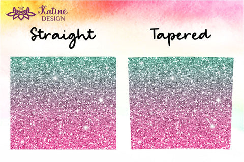 Glitter Tumbler Gradient Wrap Design Sublimation Bundle for 20 Oz Skinny Tumbler Straight and Tapered PNG SVG KatineDesign 