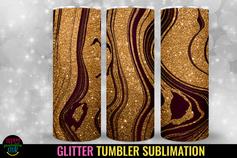 Glitter Tumbler Sublimation I 20 Oz Tumbler Wrap PNG Sublimation Happy Printables Club 