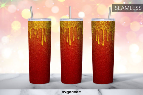 Glitter Tumbler Sublimation | Skinny 20 oz | Tapered | Straight Sublimation SvgOcean 