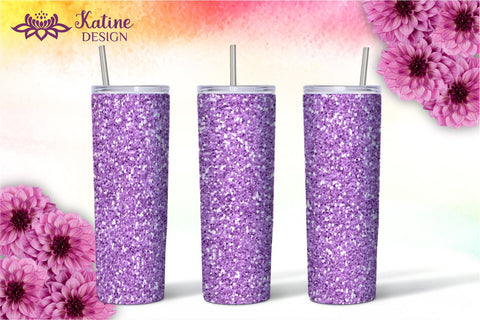 Glitter Tumbler Sublimation Wrap Designs Bundle for 20 oz Skinny Tumbler Straight and Tapered PNG Sublimation KatineDesign 