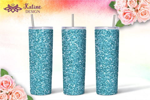 Glitter Tumbler Sublimation Wrap Designs Bundle for 20 oz Skinny Tumbler Straight and Tapered PNG Sublimation KatineDesign 