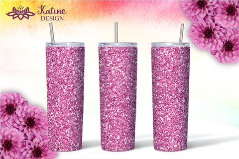 Glitter Tumbler Sublimation Wrap Designs Bundle for 20 oz Skinny Tumbler Straight and Tapered PNG Sublimation KatineDesign 