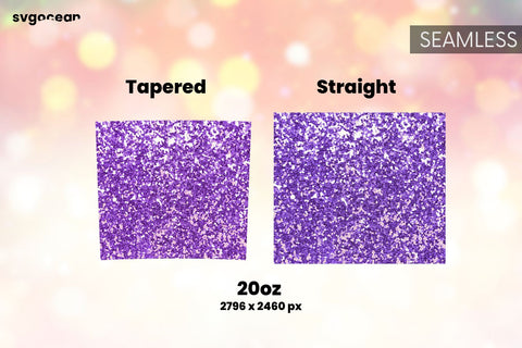 Glitter Tumbler Wrap | PNG Bundle | Tumbler 20oz Sublimation SvgOcean 