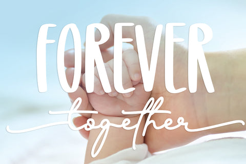 Glitter Winter - Duo Font Abo Daniel Studio 