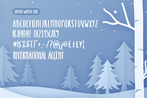 Glitter Winter - Duo Font Abo Daniel Studio 