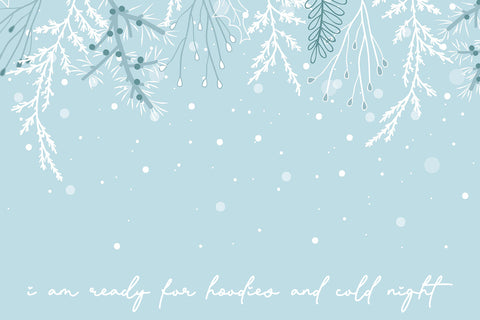 Glitter Winter - Duo Font Abo Daniel Studio 