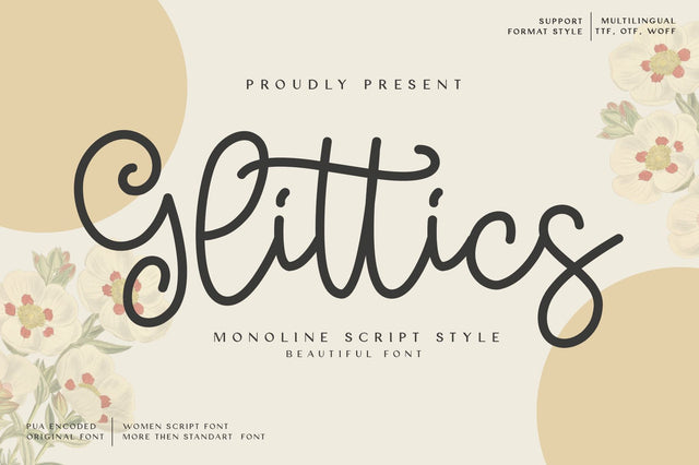 Glittics Font Wildan Type 