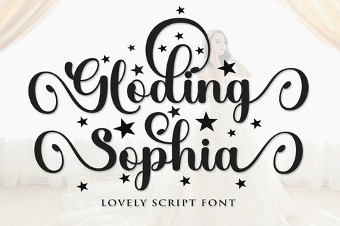 Gloding Sophia Script Font muhammadzeky 