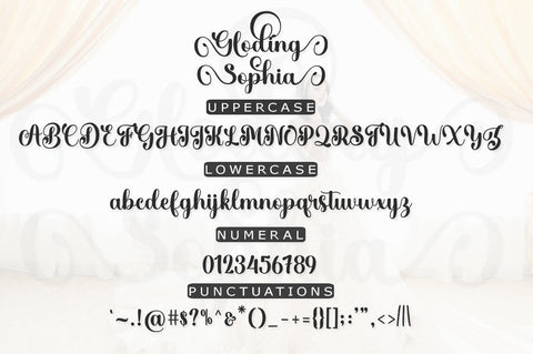 Gloding Sophia Script Font muhammadzeky 