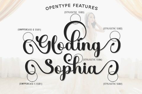 Gloding Sophia Script Font muhammadzeky 