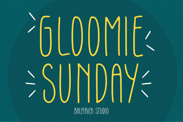 Gloomie Sunday Font Font Balpirick 