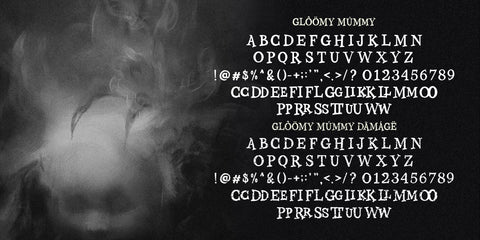 Gloomy Mummy Font Allouse.Studio 