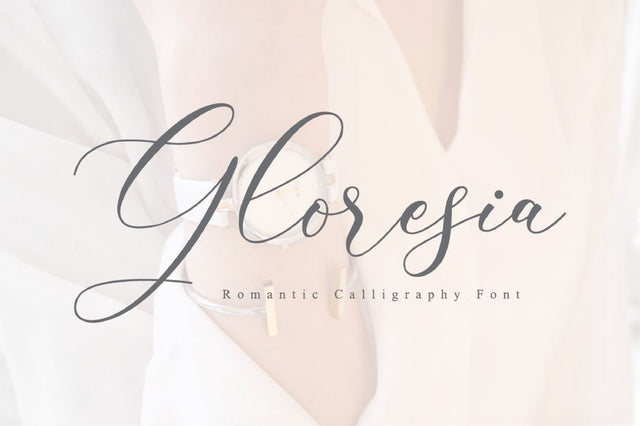 Gloresia Modern Calligraphy Script Font Anastasia 