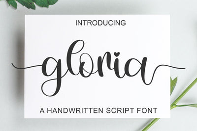 Gloria Font letterbeary 