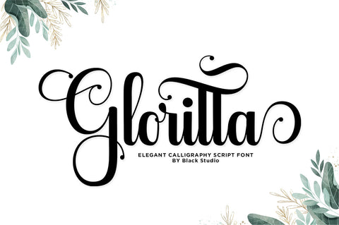 Gloritta Font Black Studio 