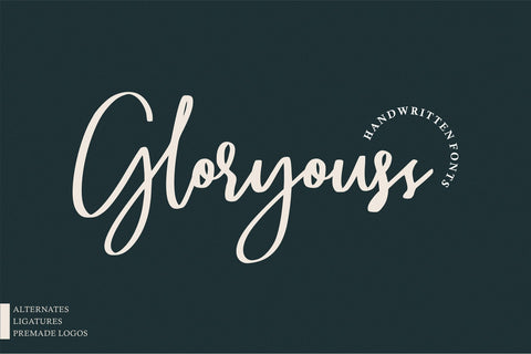 Gloryouss | Bonus Premade Logo Font Good Java 