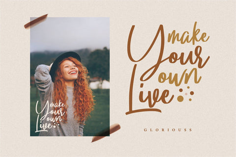 Gloryouss | Bonus Premade Logo Font Good Java 