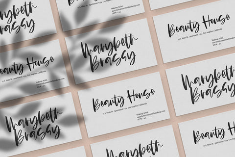 Glossy - Chic Handwritten Script Font Font KA Designs 