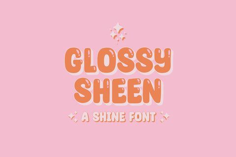 Glossy Sheen - a Shine Font Font nhfonts 