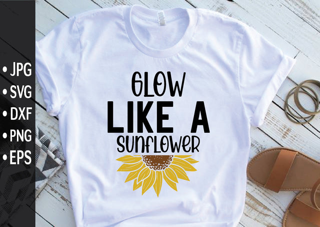 Glow like a sunflower SVG md faruk hossain 