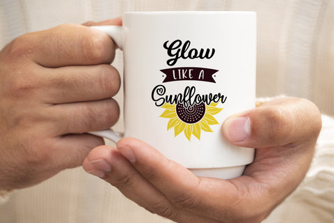 Glow like a sunflower svg, Sunflower saying svg SVG SmmrDesign 