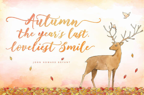 Glowing Hand Painted Brush Font Fadeline Std. 