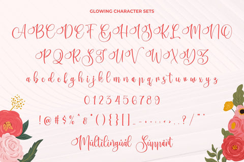Glowing – Modern Calligraphy Font Good Java 