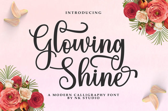 Glowing Shine Font Nurul Kamal 