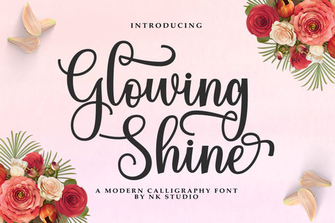 Glowing Shine Font Nurul Kamal 