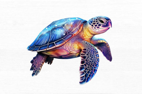 Glowing Turtle Sublimation Clipart Sublimation Regulrcrative 