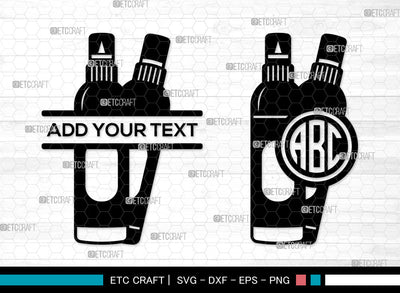 Glue Stick Monogram SVG, Glue Stick SVG, Glue Svg, Glue Stick Icon Svg, Glue Bottle Svg, Fevicol Svg, Split Monogram SVG ETC Craft 