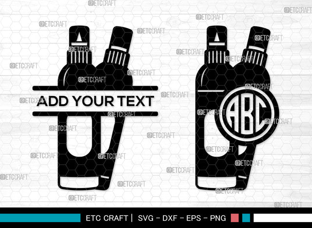 Glue Stick Monogram SVG, Glue Stick SVG, Glue Svg, Glue Stick Icon Svg, Glue Bottle Svg, Fevicol Svg, Split Monogram SVG ETC Craft 