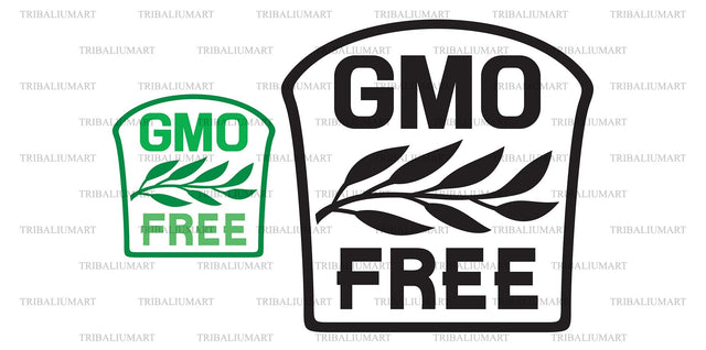 GMO free label SVG TribaliumArtSF 