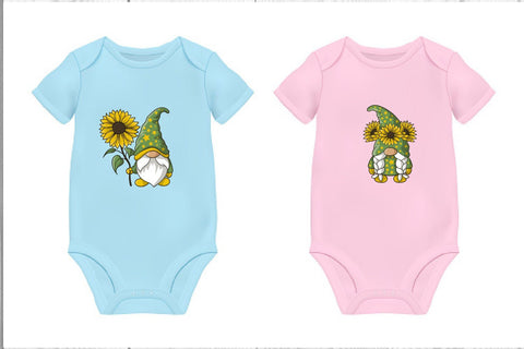 Gnome and Sunflower Clipart SVG dadan_pm 