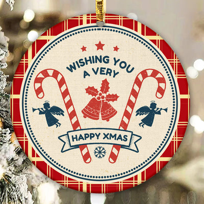 Gnome Angel Christmas Ornament PNG for Sublimation, Angel Round Ornament Design, Digital Download Sublimation CaldwellArt 